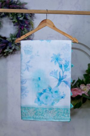 Semi Linen Saree