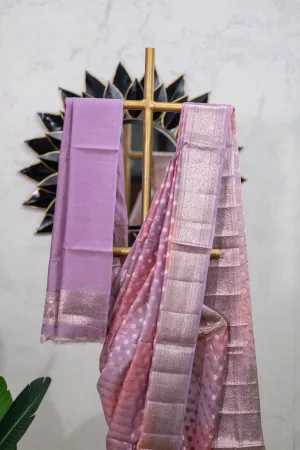 Maheshwari Silk Saree with Multicolour Shading