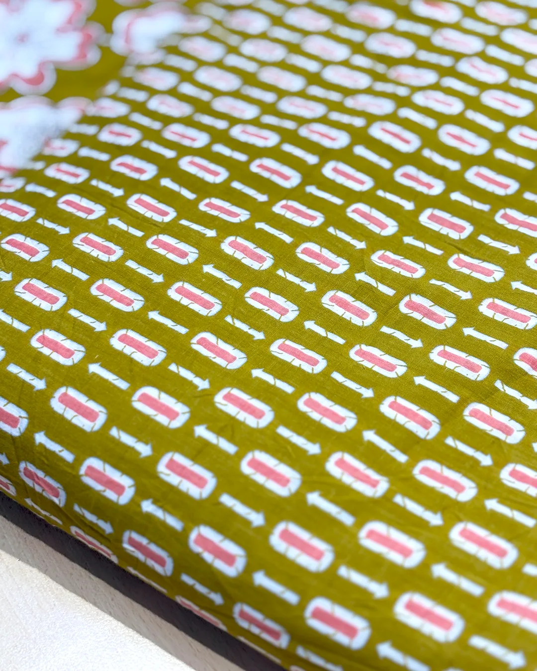 Pure Cotton Printed Fabrics – Floral & Geometric Charm in Earthy Tones - Image 7