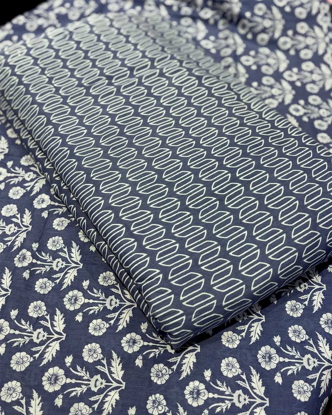 Pure Cotton Printed Fabrics – Geometric & Floral Elegance - Image 6