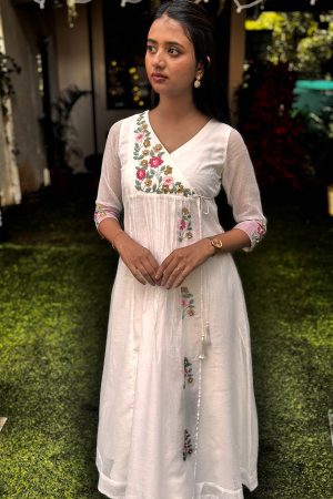 Pure Check Cotta A‑Line Kurta